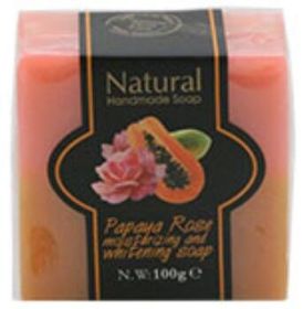 Tea Tree Sulfur Moist Moisturizing Facial Cleanser Sea Salt Soap (option: Papaya rose)