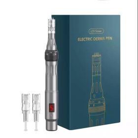 Charging P40 Electric Micro Needle Feijun Nano Beauty Micro Needle Pen Import Instrument (option: Grey-AU)