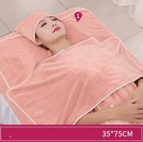 Towel Skin Management Pack Turban Absorbent Quick Dry Make Bed Queen Size (option: Vitality orange-Pillow towel 35x75cm)