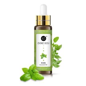 Rose Lavender Aromatherapy Essential Oil With Dropper 10ml (option: Basil-10ML)