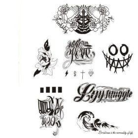Tide Cool Herbal Juice Tattoo Stick Sexy Ins Wind Collarbone (option: 8Totem A sheets)