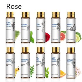 Plant Aromatherapy Essential Oil 10ml Lavender Rose Tea Tree (option: Rose-10ML)