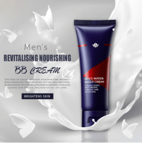 Men's Water-Based Cream Revitalising Nourishing Tone For Men Artifact Cream Cream BB Up Handsome Lazy Makeup Concealer (option: Chinese Vision-Q2pc)