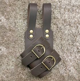 PU Waist Belt Buckle Sword Sleeve (option: Deep coffee-Right hand)