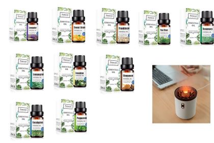 Pure Essential Oil 10ml Aroma Diffuser (option: Essential oil humidifier-Set)