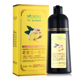 Black Plant Hair Dye Wash With Water (option: Black-500ml Chinese version)