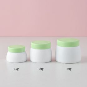 PP Double Cream Box Baby Mask Lotion Bottle Cream Jar (option: Green-15g)