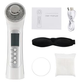 Ultrasonic Color Light Skin Rejuvenation Input And Output Instrument (option: White OPP Bag-USB Charging)