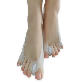 Adjustable Toe Separation Corrector For Hallux Valgus (option: Transparent-S)