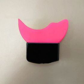 Eyelash Roll Baffle Silicone Pad Makeup Assistant (option: Peach pink)