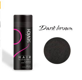 Hair Building Fibers Keratin Thicker Anti Hair Loss Products Concealer Refill Thickening Fiber Hair Powders Growth (option: Dark brown-12g)