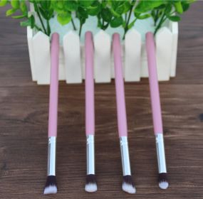 4Eye Shadow Brush Makeup Long Stick Medium (option: Pink Silver)