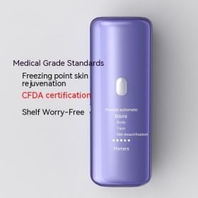 Household Sapphire Freezing Point Hair Removal Device Whole Body (option: T70 Purple-AU)