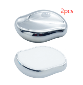 Crystal Physical Hair Eraser Painless Safe Epilator Easy Cleaning Reusable Body Beauty Depilation Tool (option: Sliver-2PCS)