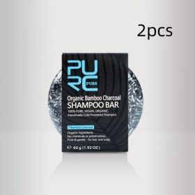 Hand-Extracted Soap Shampoo Bamboo Charcoal Shampoo Soap (option: 2pcs)