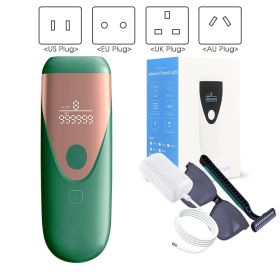 Bikinis IPL Hair Removal LCD Display Perm (option: Green-With box-AU)