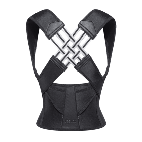 Anti Hunchback Correction Posture Invisible Back Correction Strap (option: Black-XXL)