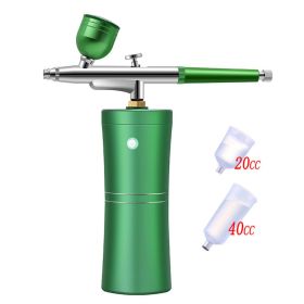 Gradual Enhancement Airbrush Integrated Machine Airbrush Model (option: Green-USB)