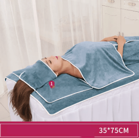 Towel Skin Management Pack Turban Absorbent Quick Dry Make Bed Queen Size (option: Blue brick-Pillow towel 35x75cm)