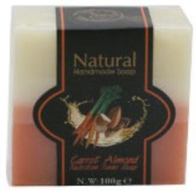 Tea Tree Sulfur Moist Moisturizing Facial Cleanser Sea Salt Soap (option: Carrot and almond)