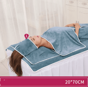 Towel Skin Management Pack Turban Absorbent Quick Dry Make Bed Queen Size (option: Blue brick-Bandana 20x70cm)