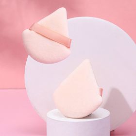 Puff Suede Dry Powder Puff Fan Loose Powder Puff Makeup Sponge (option: Opp12-Skin color)