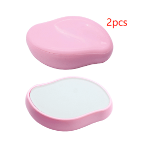 Crystal Physical Hair Eraser Painless Safe Epilator Easy Cleaning Reusable Body Beauty Depilation Tool (option: Pink-2pcs)