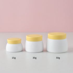 PP Double Cream Box Baby Mask Lotion Bottle Cream Jar (option: Yellow-30g)