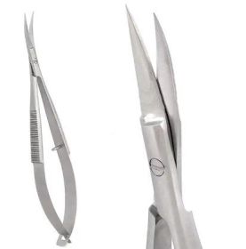 Corneal Scissors Ophthalmic Microinstruments With Flat Handle For Dismantling Stitches (option: Flat handle elbow)