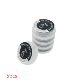 Portable And Dry Separation Wet Paper Towel Independent Packaging (option: Black-5pcs)