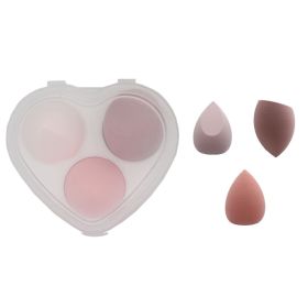 Make Up Sponge Becomes Too Big To Eat Powder (option: Three sets of love)