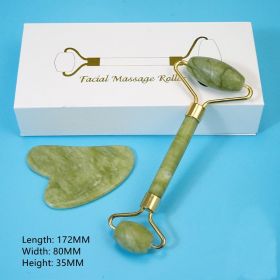 Jade Roller Physiotherapy Scraping Massage (option: Cardioidiron large)