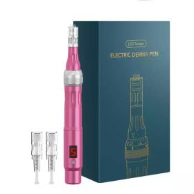 Charging P40 Electric Micro Needle Feijun Nano Beauty Micro Needle Pen Import Instrument (option: Pink-US)