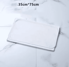 Embroidered Characters Pure Cotton Wrap Turban Make Bed Large Bath Towel (option: White Breast Scarf 35x75)