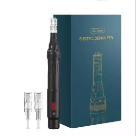 Charging P40 Electric Micro Needle Feijun Nano Beauty Micro Needle Pen Import Instrument (option: Black-UK)