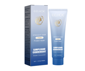 Unisex Protein Correction Clip-free Free Pull Huimei Ji Straight Hair Cream (option: Hair straightener 100ml)