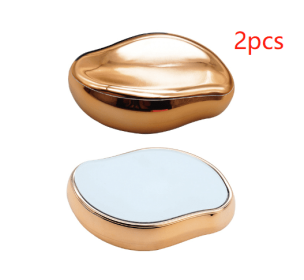 Crystal Physical Hair Eraser Painless Safe Epilator Easy Cleaning Reusable Body Beauty Depilation Tool (option: Gold-2PCS)