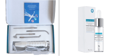 Electrotherapeutic Rod And Hairdressing Instrument  With Hyaluronic Acid Facial Serum (option: Blue-Set1-AU)