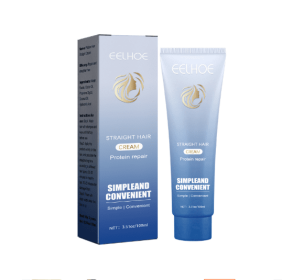 Unisex Protein Correction Clip-free Free Pull Huimei Ji Straight Hair Cream (option: Hair straightener)