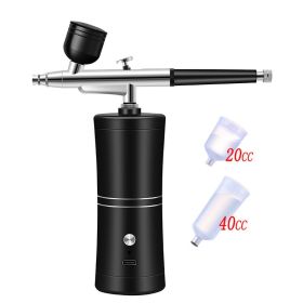 Gradual Enhancement Airbrush Integrated Machine Airbrush Model (option: Black-USB)