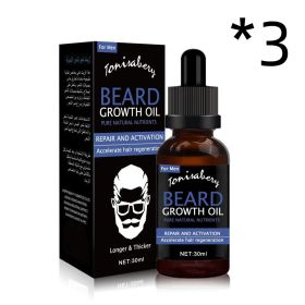 30ml Beard Treatment Softening Essential Oil Nourishing (option: 3pcs Beard oil 30ml)