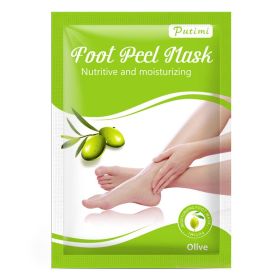 Horny Dead Skin Foot Mask Calluses Slippery (option: Olive foot membrane)
