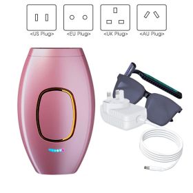 Hair Removal Instrument Mini Portable Face Leg Back Bikini Hair Removal Machine From Home Painless Permanent (option: UK-Pink)