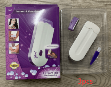 Women's USB Electric Induction Electric Hair Remover (option: Small color box packaging-No plug-3pcs)