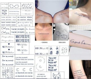 Tide Cool Herbal Juice Tattoo Stick Sexy Ins Wind Collarbone (option: Small Picture Set 30B)