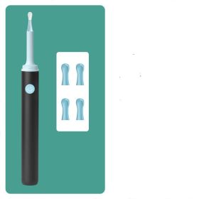 High-definition Endoscope Visible Ear-picking Spoon Light-emitting (option: Black-USB)