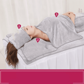 Towel Skin Management Pack Turban Absorbent Quick Dry Make Bed Queen Size (option: Light grey-Three piece set)