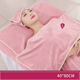 Towel Skin Management Pack Turban Absorbent Quick Dry Make Bed Queen Size (option: Rose powder-Chest towel 40x80cm)