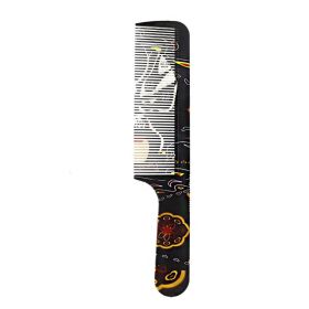 Japanese Style Graffiti Hairdressing Flat Comb (option: Style129)