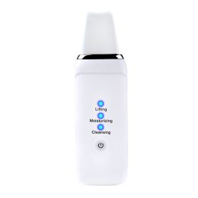New Ultrasonic Skin Cleaner Inductive Therapeutical Instrument (option: White C1-USB)